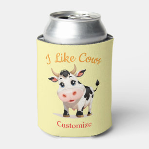 Porta-lata Eu Gosto de Vacas Arte Thunder_Cove