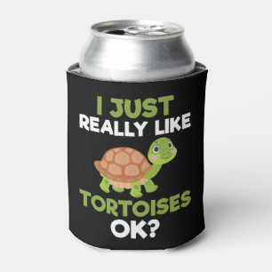 Porta-lata Eu Gosto Muito De Tortoises Ok, Réptil Turtle Lov