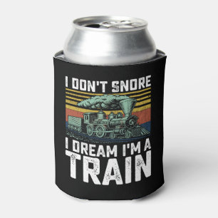 Porta-lata Eu Não Ronco Eu Sonho que Sou um Trem Vintage Retr
