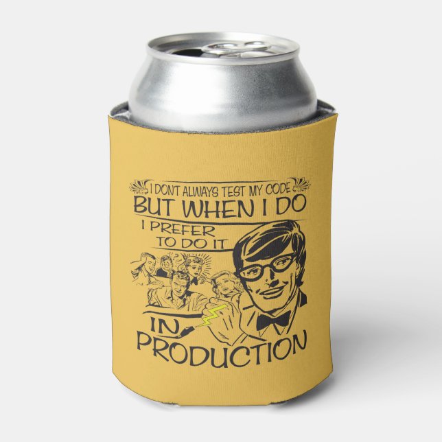 Porta-lata Eu nem sempre testo meu código (Can Front)