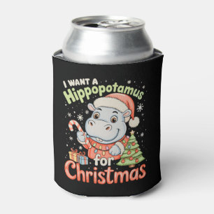 Porta-lata Eu Quero Um Hipopótamo Para O Natal Hipopótamo Nat