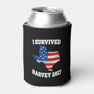 Porta-lata Eu sobrevivi ao furacão Harvey posso refrigerador