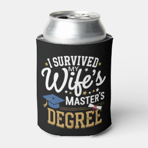 Porta-lata Eu Sobrevivi ao Mestrado da Minha Esposa - Graduaç