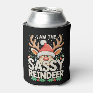 Porta-lata Eu Sou A Rena Sassy De Natal Da Família Natal