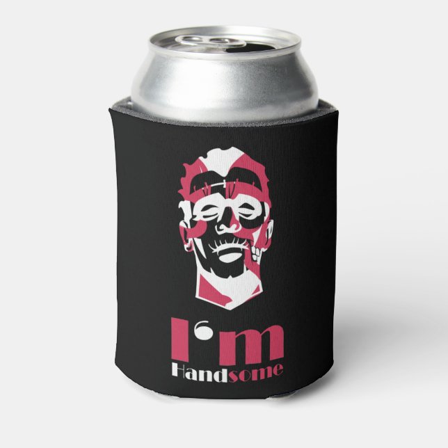 Porta-lata Eu sou bonito abstrato cara-cara capas de iphone-c (Can Back)