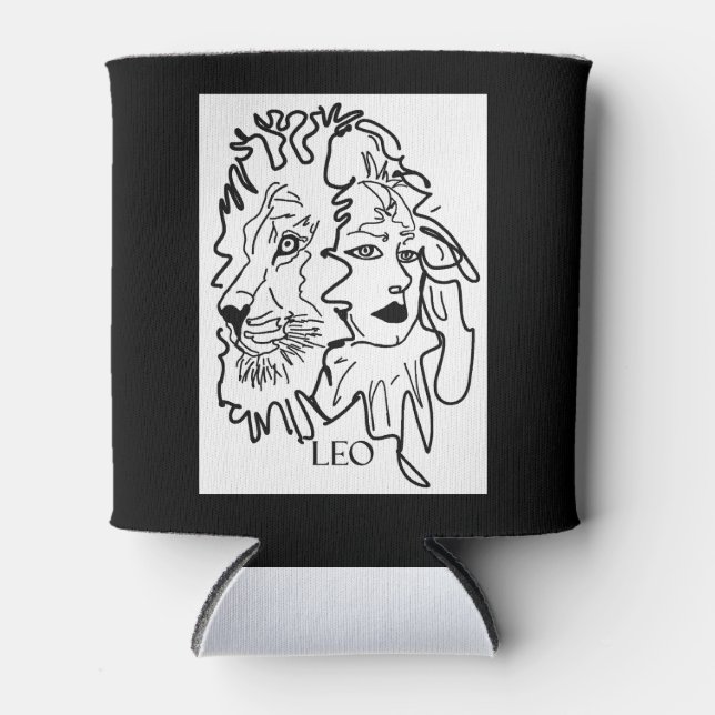 Porta-lata Eu sou LEO (Frente)