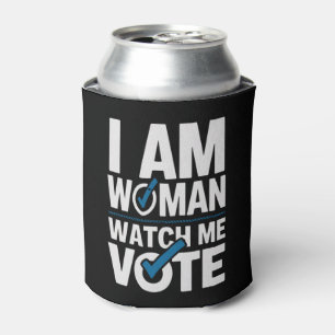 Porta-lata Eu Sou Mulher Veja Me Votar Vintage 