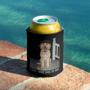 Porta-lata Eu Tenho Esse Cachorro Em Mim, Piada Engraçada do
