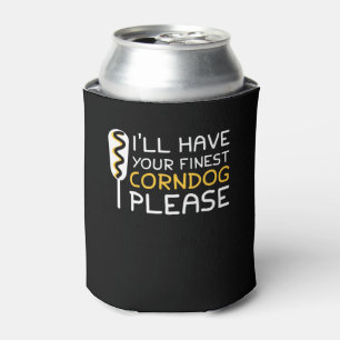 Porta-lata Eu tenho sua camisa mais fina do amante de Corndog