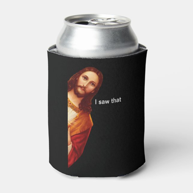 Porta-lata Eu Vi Aquele Jesus Negro De Dois Lados (Can Front)