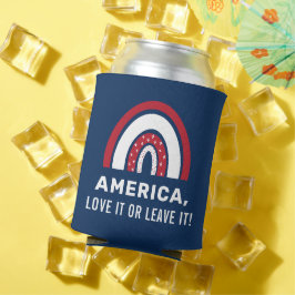 Porta-lata EUA 4 De Julho Na moda Patriótico Arco-Íris Americ