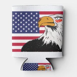 Porta-lata EUA Desenho de uma águia