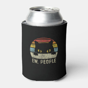 Porta-lata Ew Pessoas Retro Cat Funny Vintage Anti Social Int