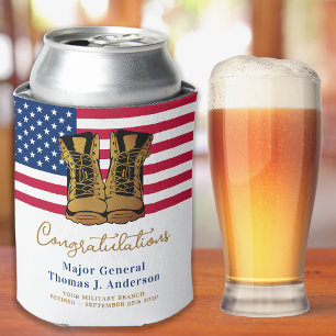 Porta-lata Exército Militar retira partido americano