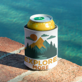 Porta-lata Explore mais - Retro Mountain & Forest Adventure