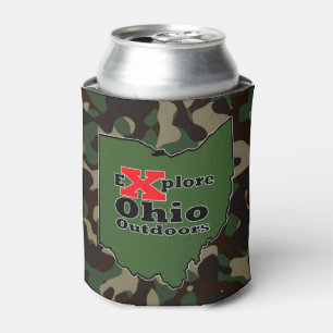 Porta-lata Explore Ohio Outdoor Camouflage Can Cooler