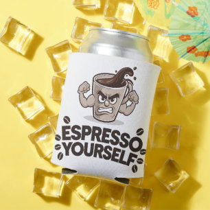 Porta-lata Expresse-se - Design Divertido para Amantes de Caf