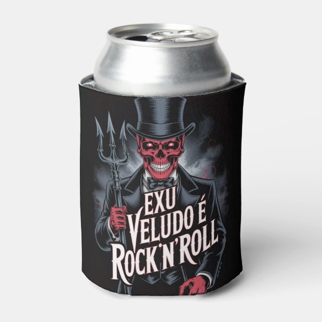Porta-lata Exu Veludo é Rock'N'Roll #1 (Can Front)
