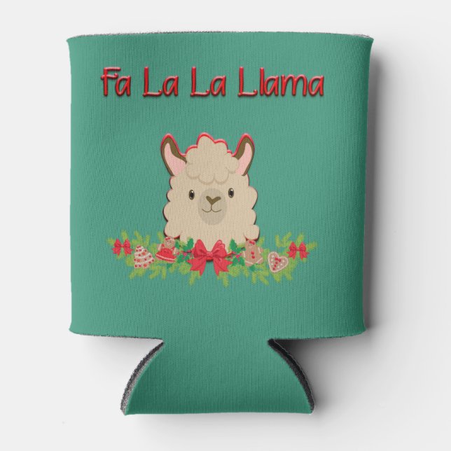 Porta-lata Fa La La Llama Christmas (Frente)