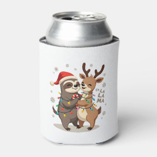 Porta-lata Fa La La Llama Luzes de Natal Preguiça Montando Ll