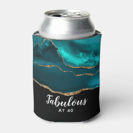 Porta-lata Fabuloso Na moda de Agato Teal Moderno a 40