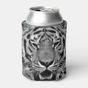Porta-lata Face Tigre Preta e Branca