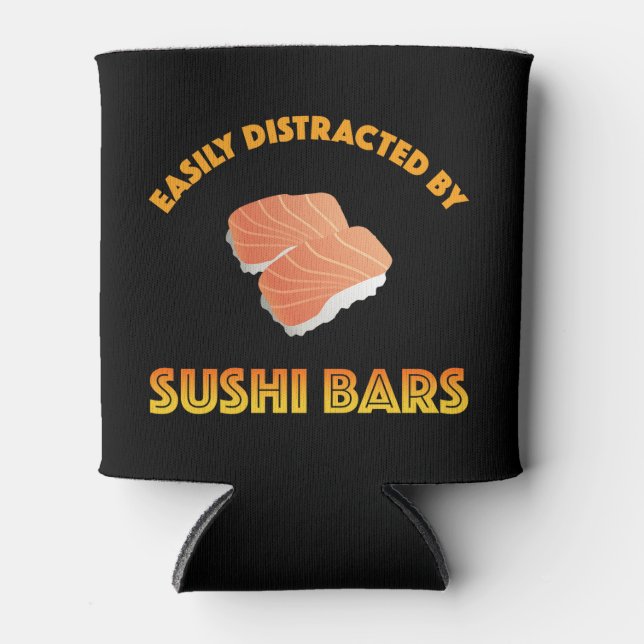 Porta-lata Facilmente Distraído Por Barras De Sushi (Frente)