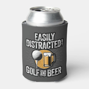 Porta-lata Facilmente distraído por Golfe e Cerveja
