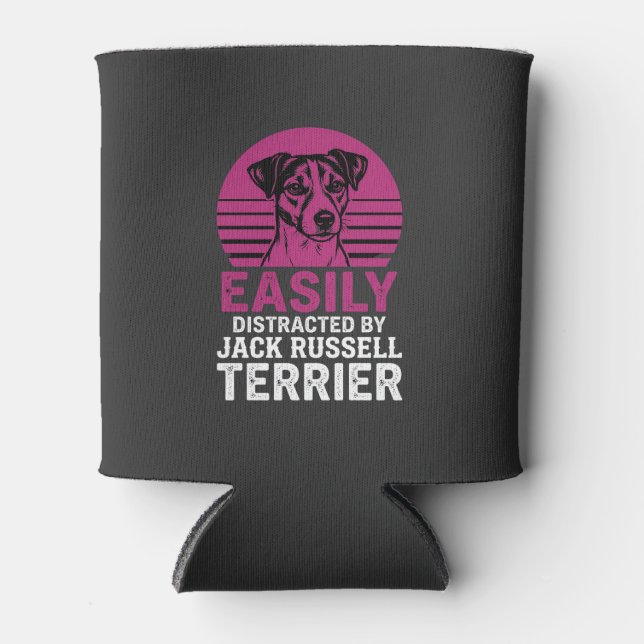 Porta-lata Facilmente Distraído Por Jack Russell Terrier (Frente)