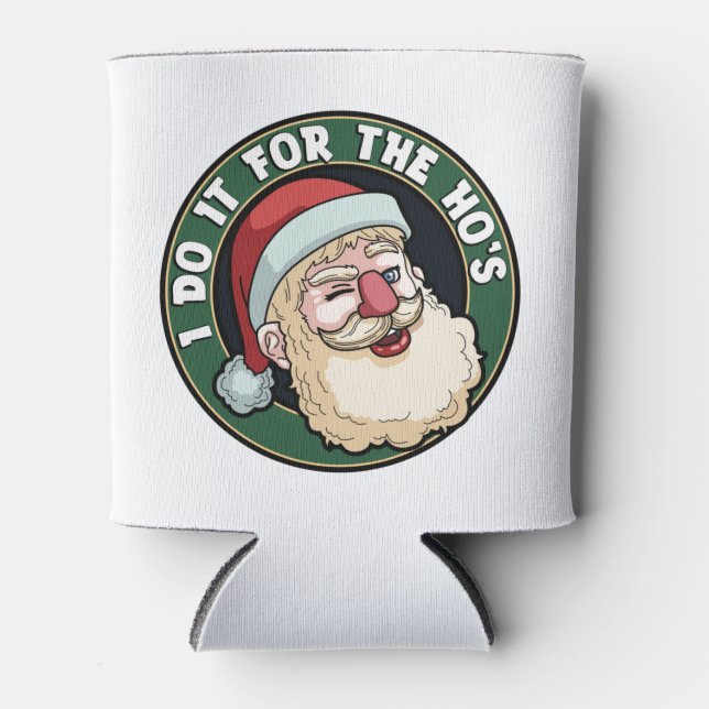 Porta-lata Faço-o para o engraçado Papai Noel Natal do Ho. (Frente)