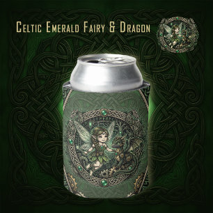Porta-lata Fada Esmeralda Celta & Dragão – Fantasia Encantada
