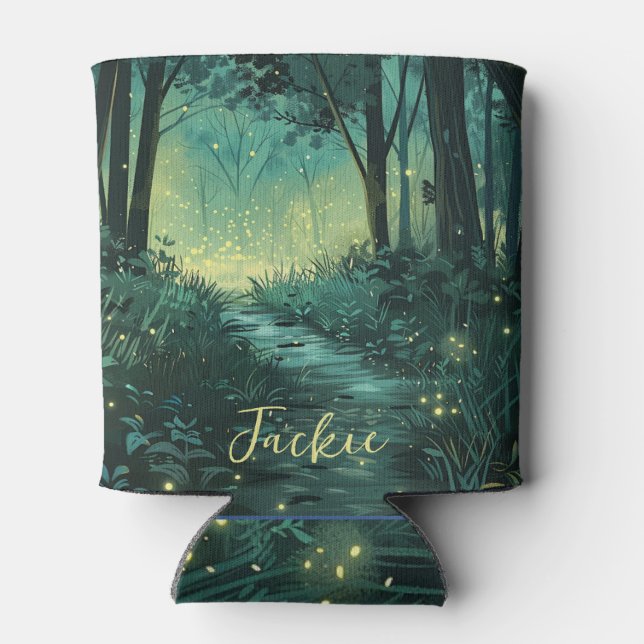 Porta-lata Fairy Forest Fantasy Art Personalizado (Traseira)
