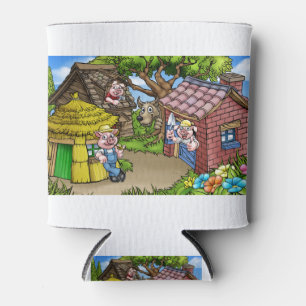 Porta-lata Fairytale A Cena de Cartoon dos Três Pequenos Porc