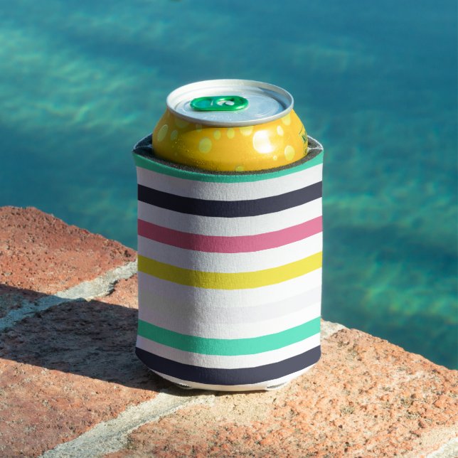Porta-lata Faixa Horizontal Colorida (Piscina in situ)