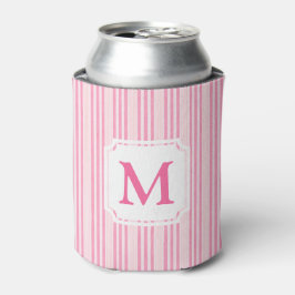 Porta-lata Faixa tripla rosa| Monograma Cabana
