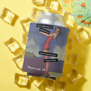 Porta-lata Falando De Mim Atrás Do Meu Lago Engraçado De Volt