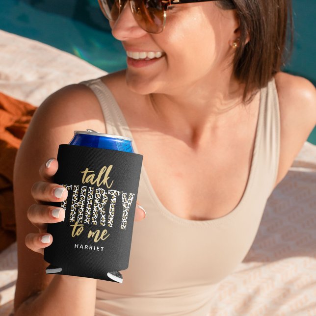 Porta-lata Fale 30 comigo! Presente de aniversário de 30 anos (Criador carregado)