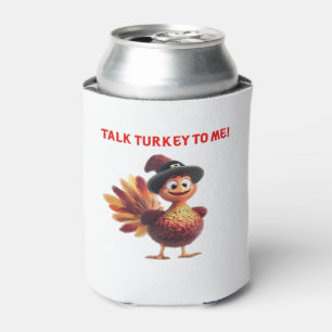 Porta-lata Fale Com A Turquia Comigo Engraçado Design de Ação