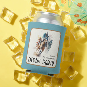 Porta-lata Fale Derby para Mim Cavalo Turquesa