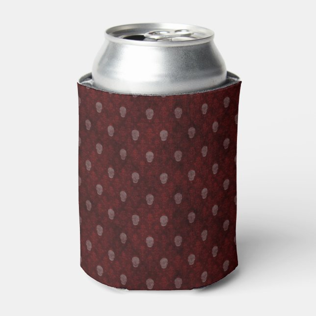 Porta-lata Falln Victorian Skulls Red (Can Front)