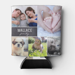 Porta-lata Família de Colagem de Fotos de Reunião Moderna