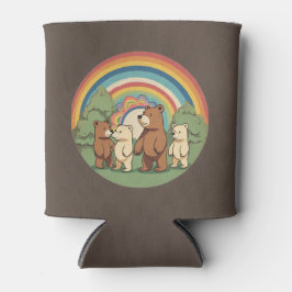 Porta-lata Família de Ursos Bonitos