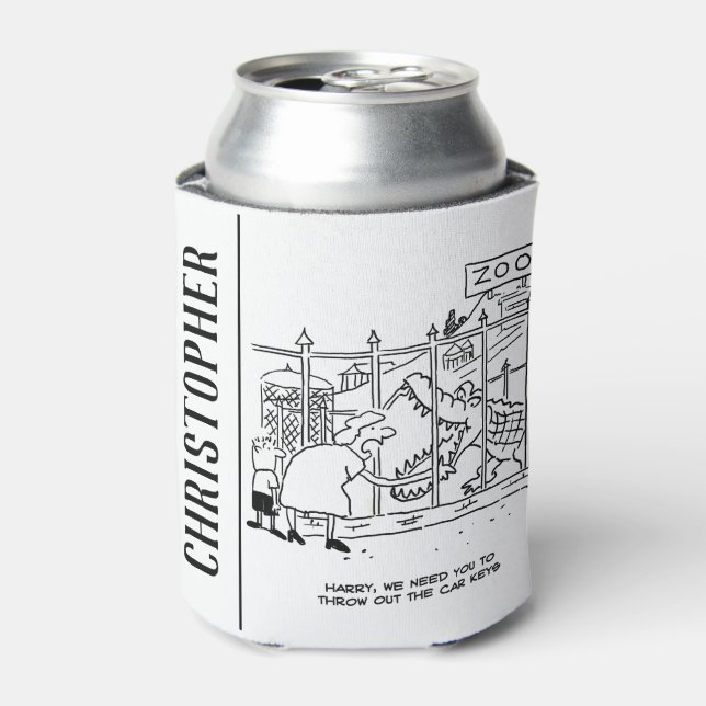 Porta-lata Família no Zoo. Pai Engolido pelo Alligador (Can Front)