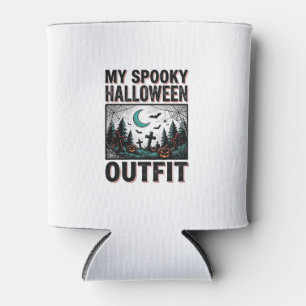 Porta-lata Fantasia Assustadora de Halloween Camiseta Vintage