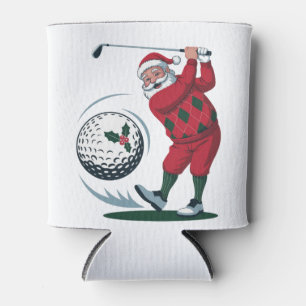 Porta-lata Fantasia Fantasma Golf Tocando Papai Noel