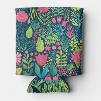 Porta-lata Fantasia Floral: Maravilhas da Aquarela