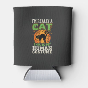 Porta-lata Fantasias de Gato Humano para o Halloween Design D