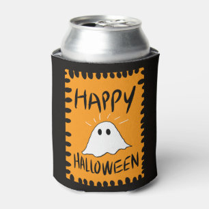 Porta-lata Fantasma de desenho animado moderno laranja de Hal