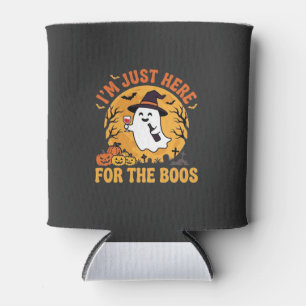 Porta-lata Fantasma engraçado de Halloween Estou aqui apenas