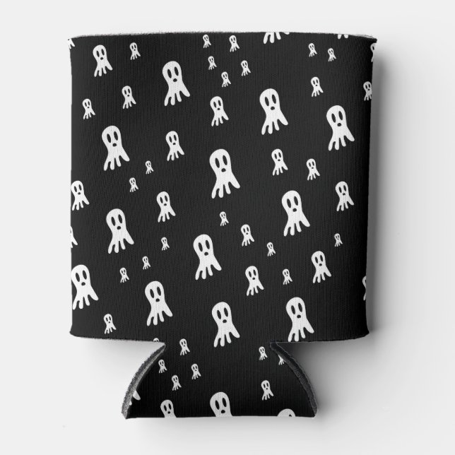 Porta-lata Fantasmas do Dia das Bruxas Escuros (Frente)
